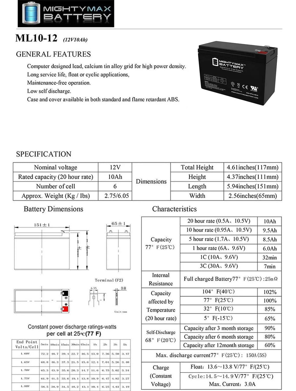 12V 10AH Replaces Tusa SAV-7 Underwater Scooter + 12V 1Amp Charger