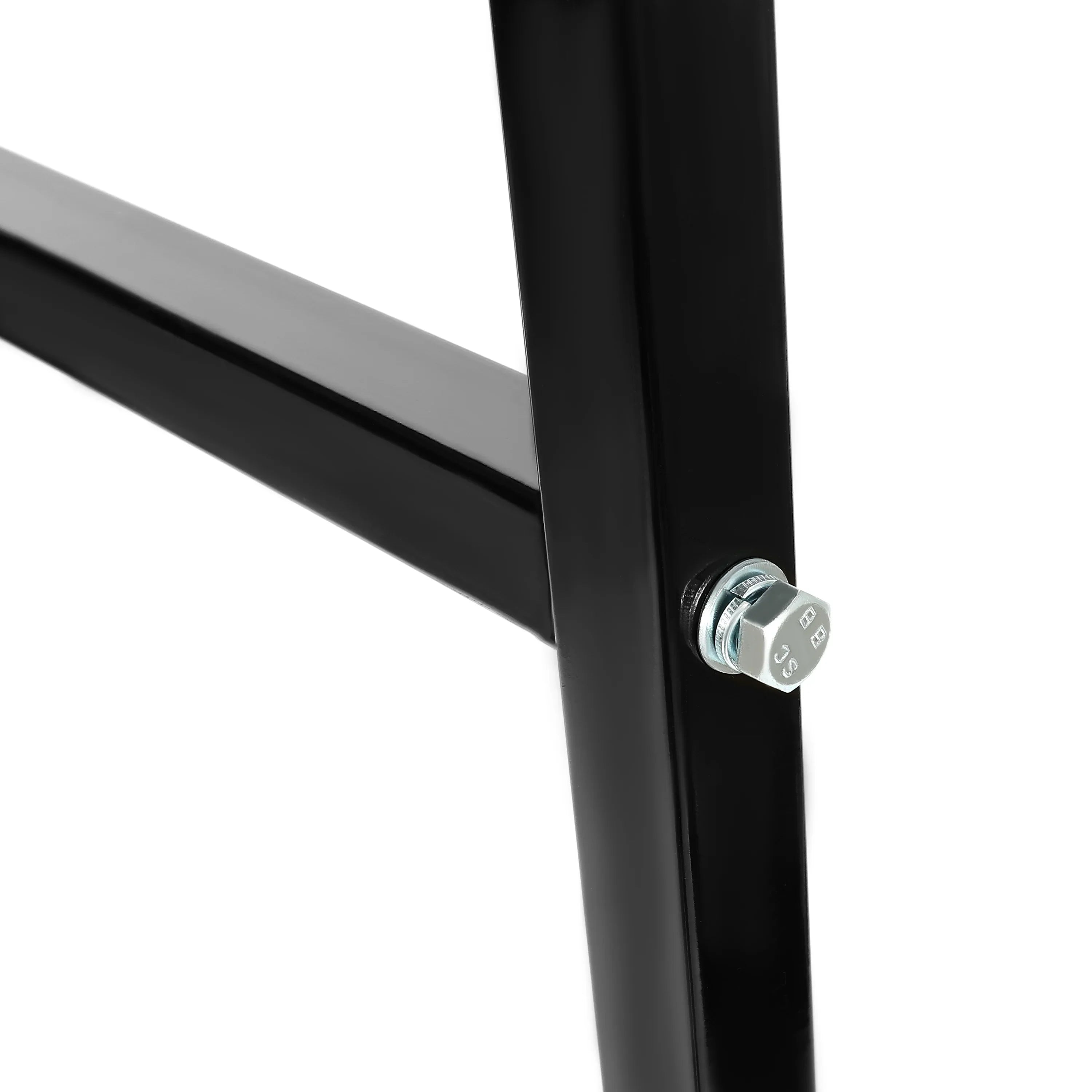 HECASA Cargo Shipping Container Shelving Brackets Black Powder Coated Steel Shelf Brackets for Heavy Duty Trailer Containers