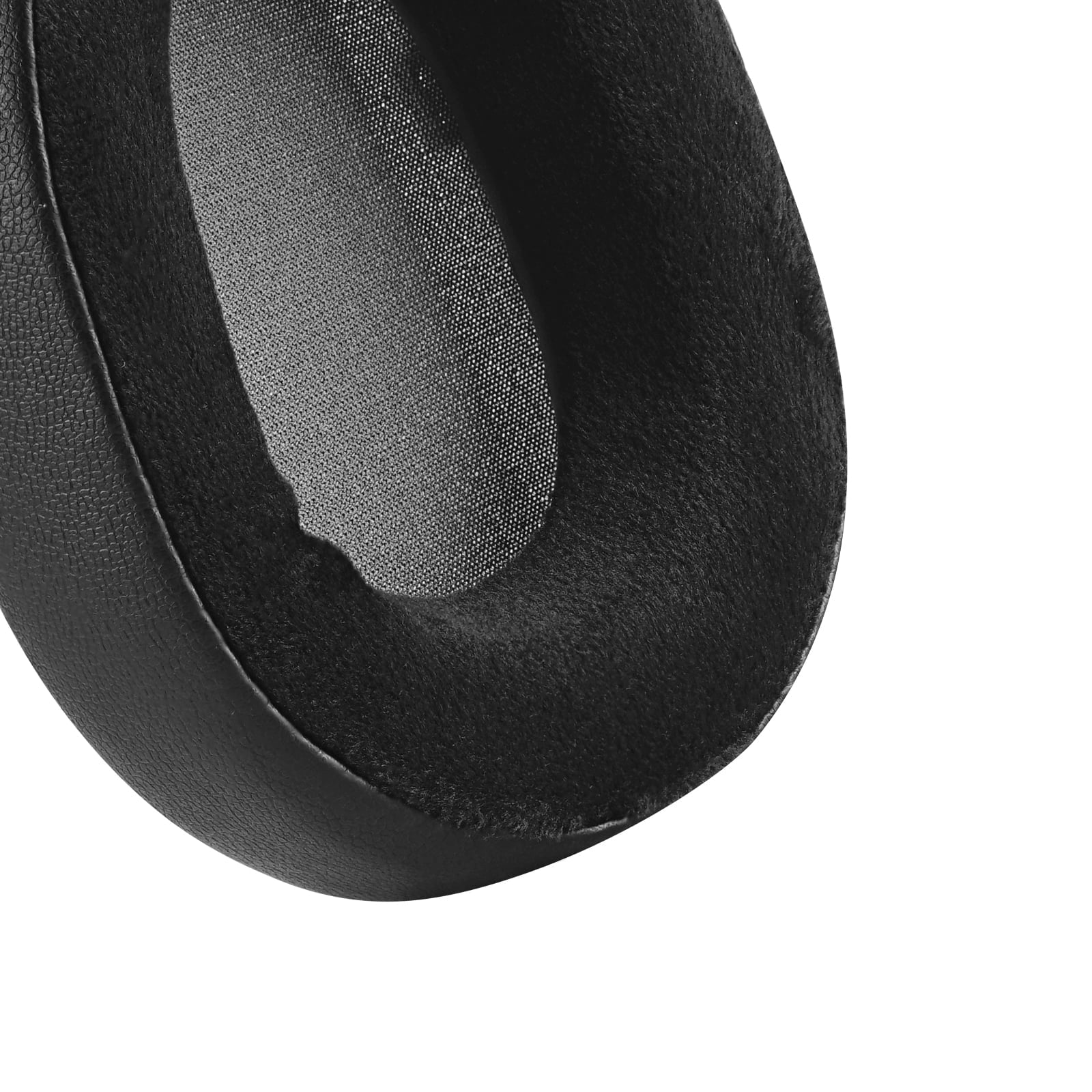 Geekria Comfort Hybrid Velour Replacement Ear Pads for Corsair HS55, HS65 Headphones Ear Cushions, Headset Earpads, Ear Cups Wrap Repair Parts (Black)