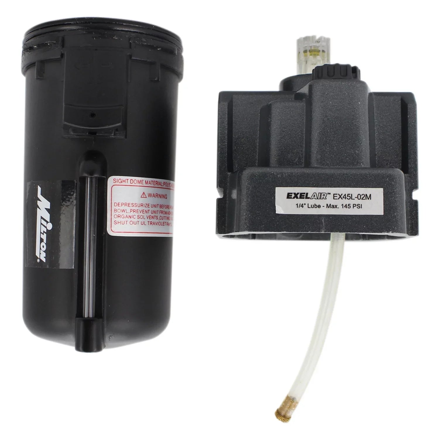 EXELAIR? by Milton FRL Air Lubricator - 1/4" NPT - Metal Bowl (EX45L-02M)