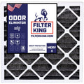 Filter King 24x28x1 Air Filter | 4-PACK | Carbon MERV 8 HVAC Pleated A/C Furnace Filters | MADE IN USA | Actual Size: 24 x 28 x .75"