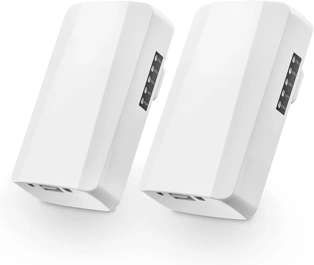Outdoor Bridge, Point to Point Bridge, 2.4GHz 500M-1KM Distance, 2X 100Mbps Ethernet Port, 24V PoE