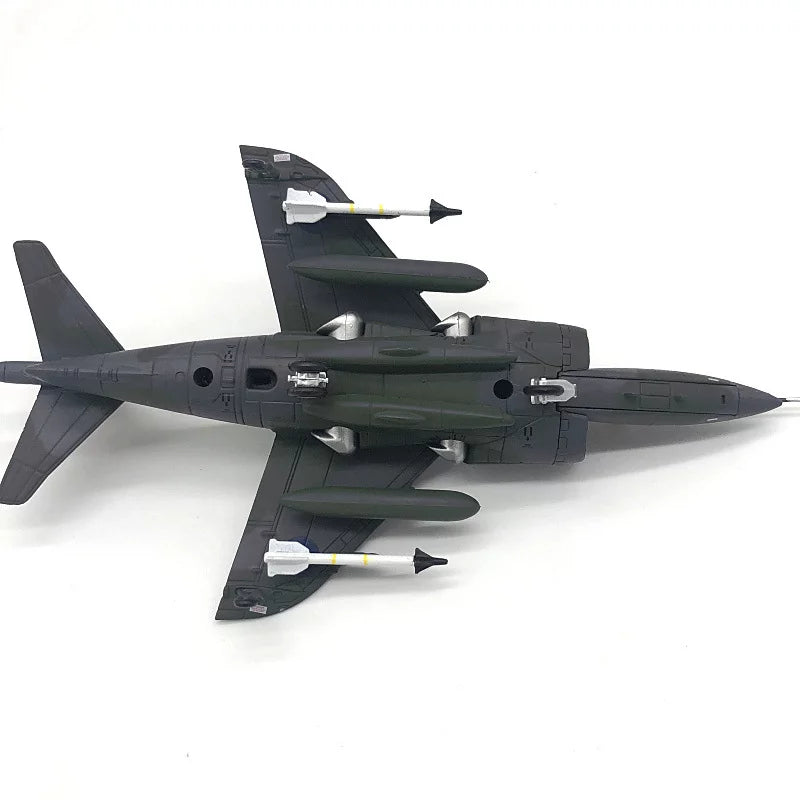 1:72 UK Air Force 1982 Sea Harrier Jet Fighter Model Military Fighter Aircraft Model Alloy Simulation Collection Display