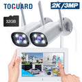 Toguard W300 Security Camera System 8CH 1080P NVR 4Pc, Waterproof Wi-Fi CCTV Surveillance with Email Alert, Night Vision, Remote Access, Motion Alert & Detection (Only Supports 2.4GHz Wi-Fi)