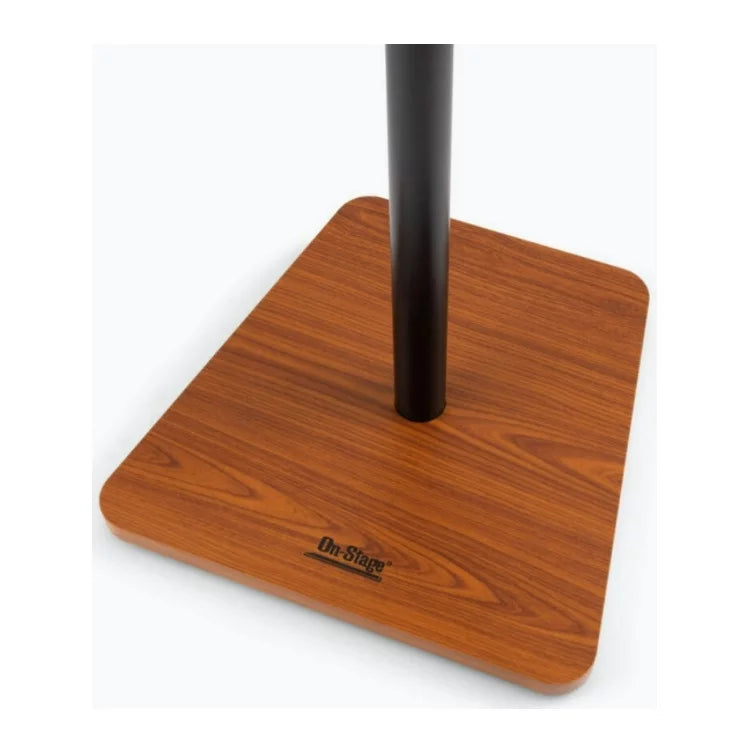 On Stage SMS7500R Wood Studio Height Adjustable Non-Slip Monitor Stands (2-Pack, Rosewood)