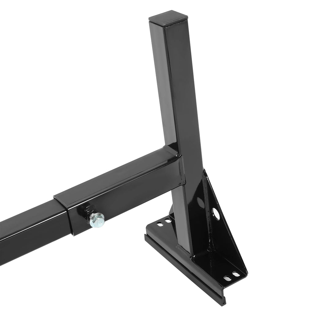 Kojem Universal 2 Bars Roof Rack Mount Full-Size Vans for Chevy Express Ford E-Series GMC Savana 68"-75" Adjustable Steel Rack Carry Ladders