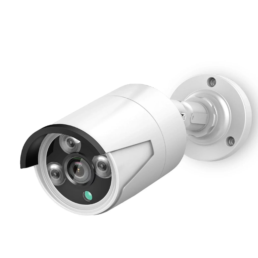 Walmeck 5MP Super High Definition POE Camera with Audio Night Vision Motion Detection Remote Access IP66 Waterproof