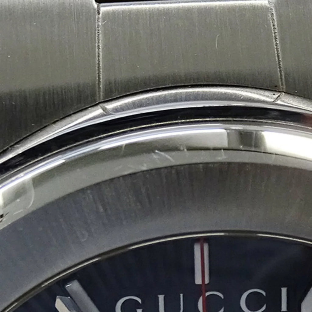 Used Gucci GUCCI watch men's G chrono date quartz stainless steel SS 101M YA101309 silver black