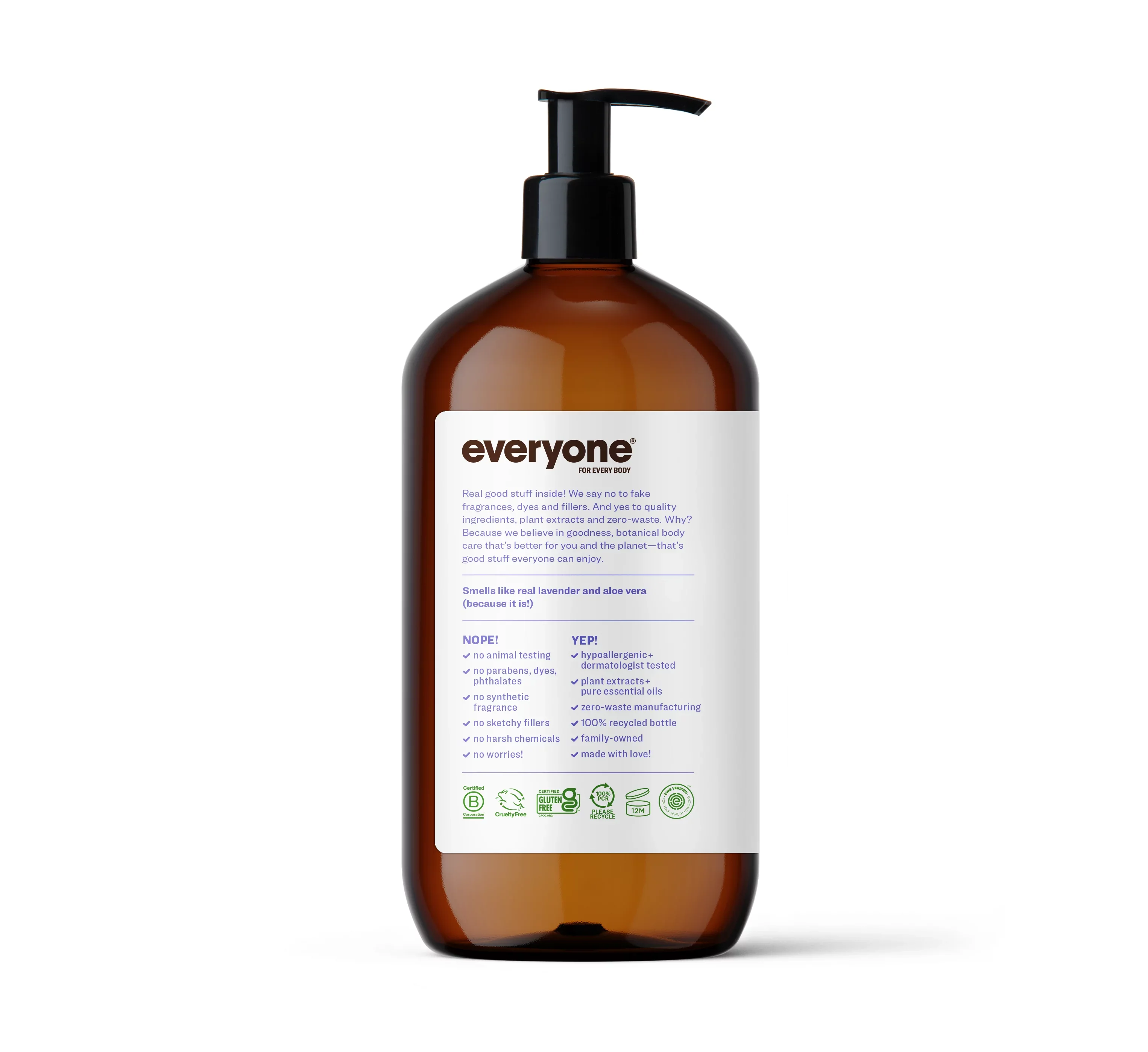 Everyone 3-In-1 Soap, Lavender and Aloe, 32 FL Oz (2 Count)