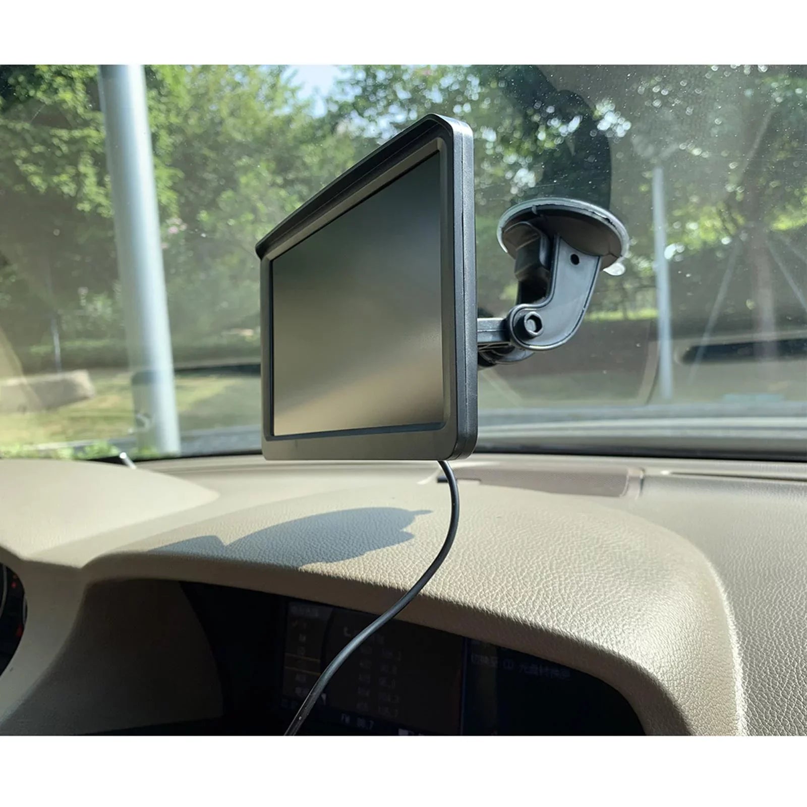 Car Rearview Monitor 7" Park Assist Vehicle Parking System Easy Installation 10M Video Cable Screen Waterproof LCD 8 LED Camera SUV Car