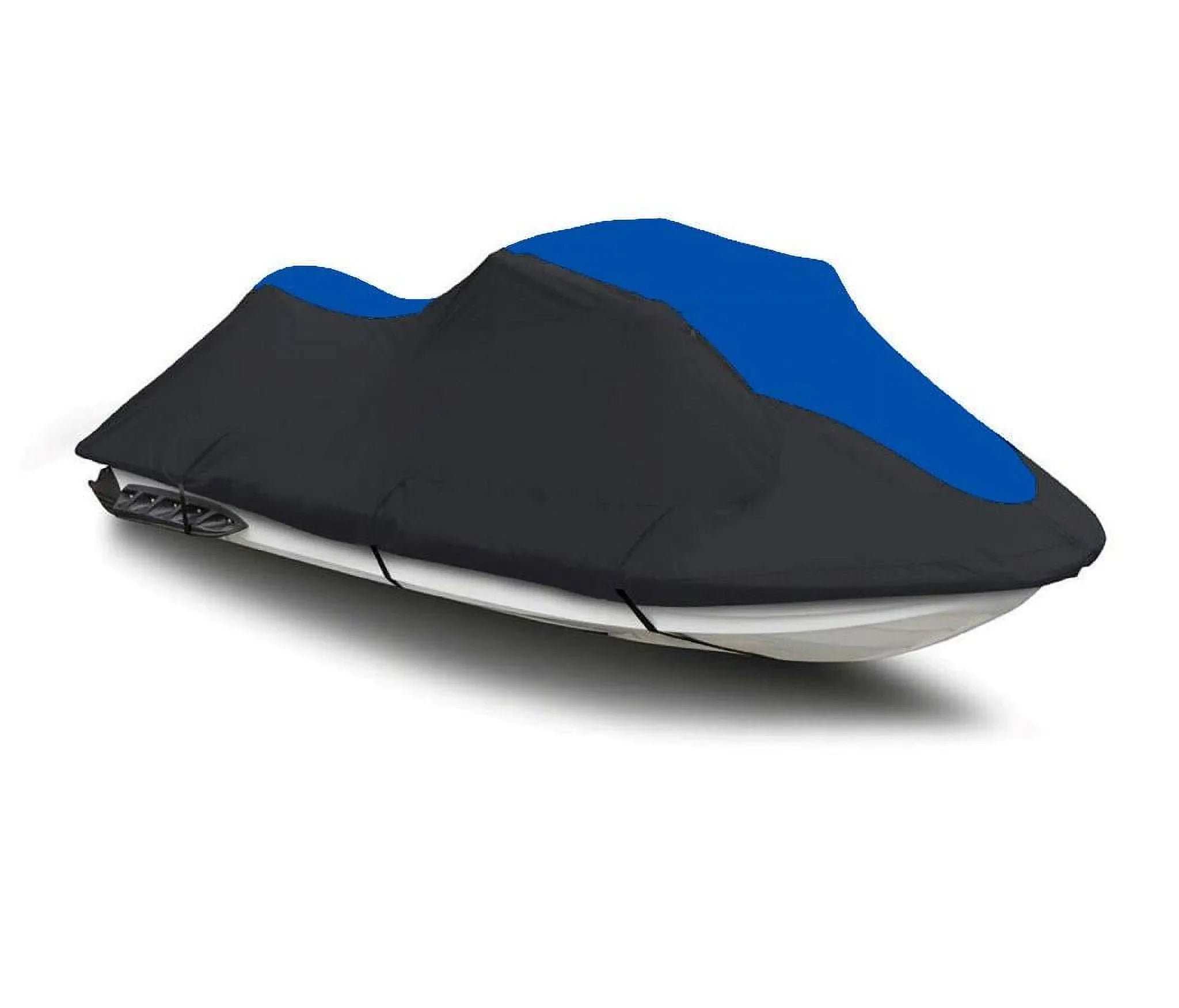 BLACK / BLUE HEAVY-DUTY, 600 DENIER Shield Fitting for Kawasaki Ultra 260X 2009 2010 Jet Ski Watercraft Protection