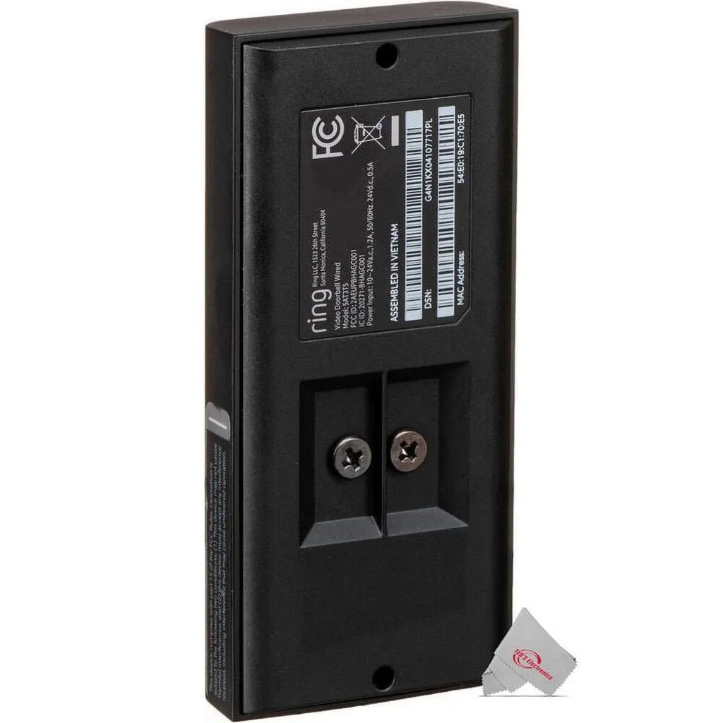 2x 1080p Wired HD Video Doorbell Black
