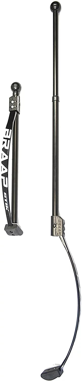 Braapstik Performance Land Paddle - White With Heavy Spring - Longboard / Longboarding / Skateboard / Skateboarding