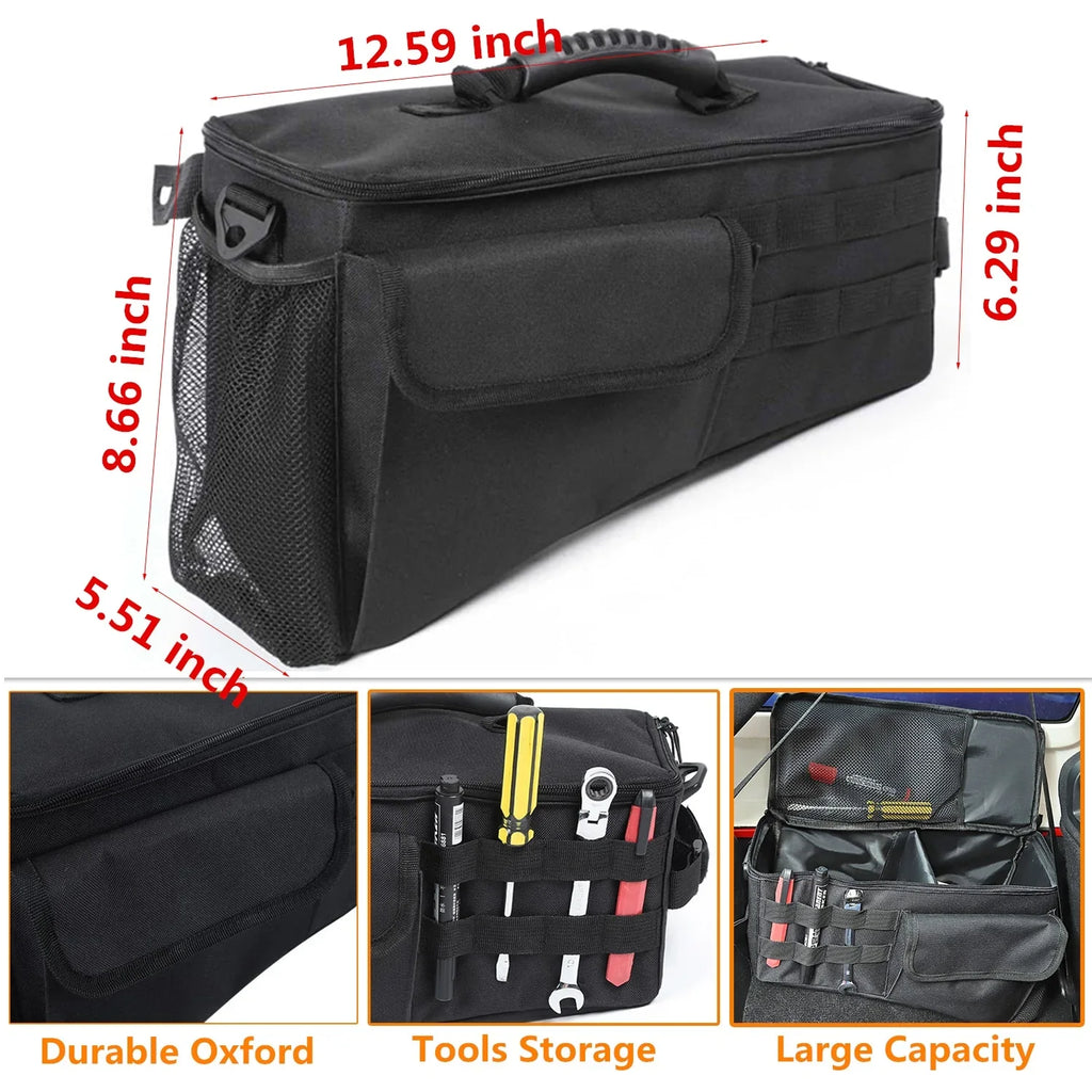 2024 Side Bag Organizer Tool Tray for Jeep JK JL 4 Doors 2007-2024 Stowing Tidying Car Interior Accessories