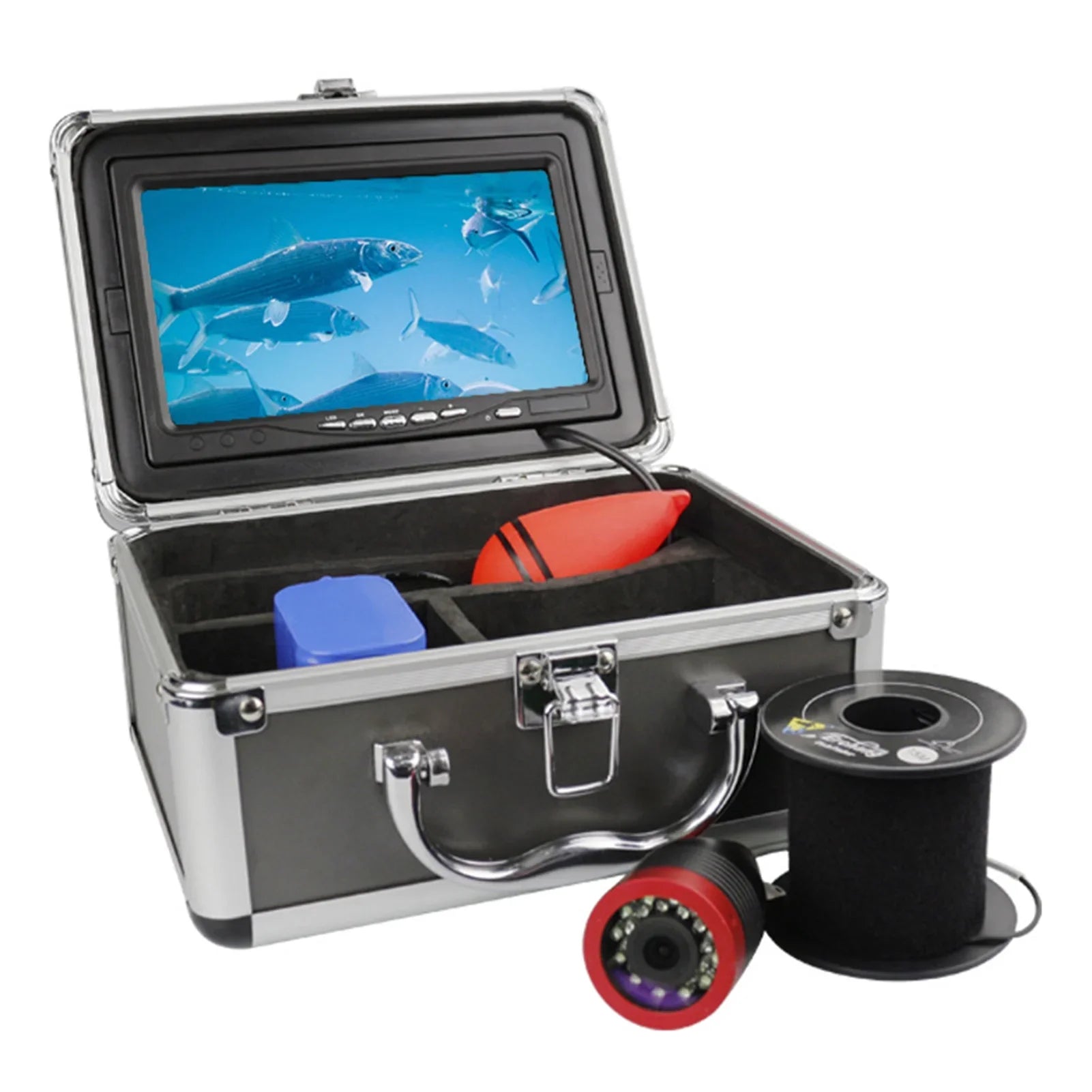 Erchang Underwater Fishing Camera Portable Fish Finder with 7 Inch for Vessel Kayak Lake Sea Fishing - Reliable Fish Tracking, Real-time , -have for Fishing Excursions
