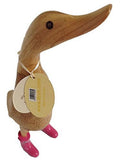 DCUK, The Duck Company - Natural Welly Ducklet - Solid Fuchsia Boots - Large
