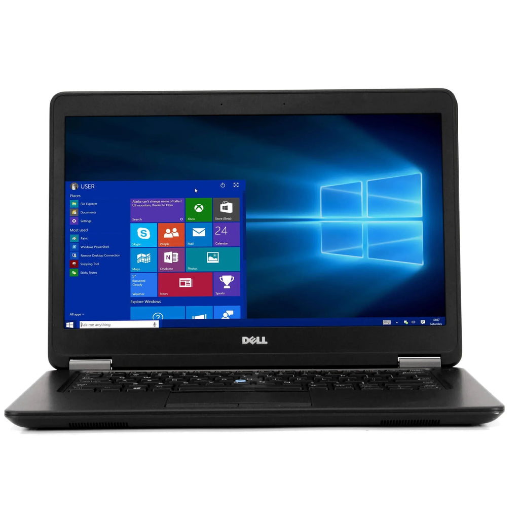Dell Latitude E7450 Laptop Computer, 2.90 GHz Intel i7 Dual Core Gen 5, 8GB DDR3 RAM, 256GB SSD Hard Drive, Windows 10 Professional 64 Bit, 14" Screen (Used Grade B Used)