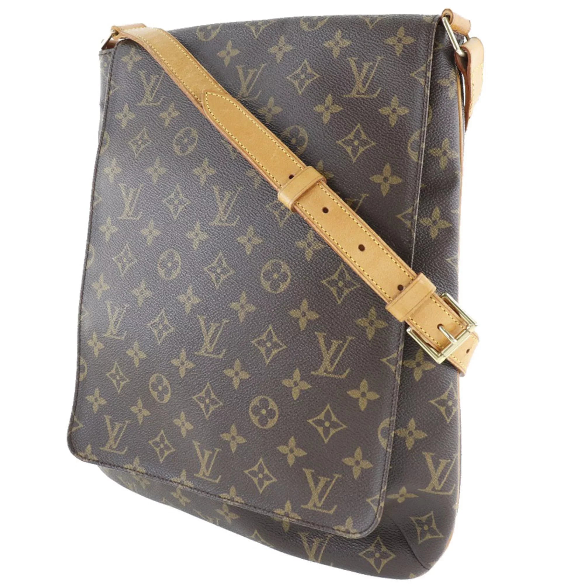 Pre-Owned LOUIS VUITTON Louis Vuitton Musette M51256 Monogram Canvas Brown AS0071 Women's Shoulder Bag (Fair)