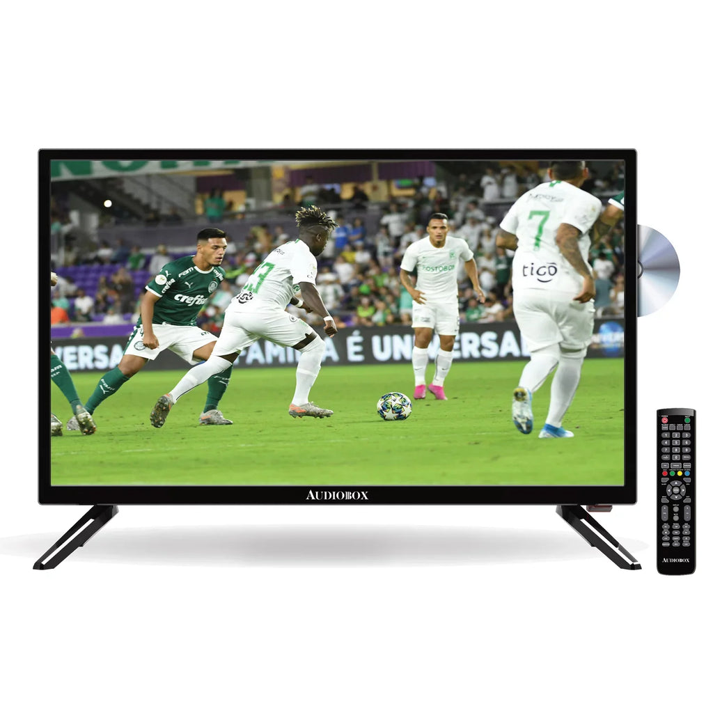 Audiobox TV-24D 24-In. 1366 x 768 HD Widescreen Portable TV/DVD Combo with Remote and Car Charger, TV-24D