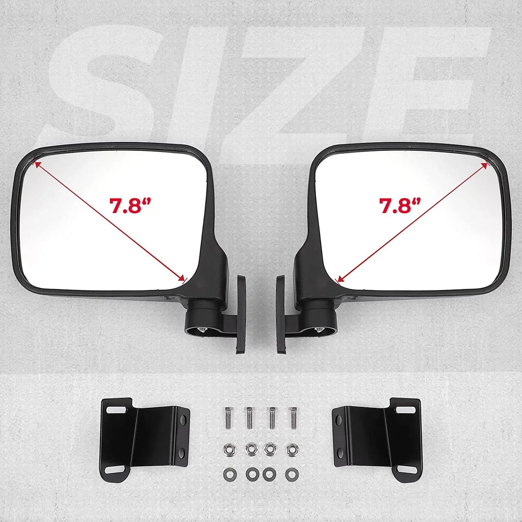 Kemimoto UTV Rear View Mirror Side Mirrors Suitable with 2015-2022 Polaris Ranger 500 570 900