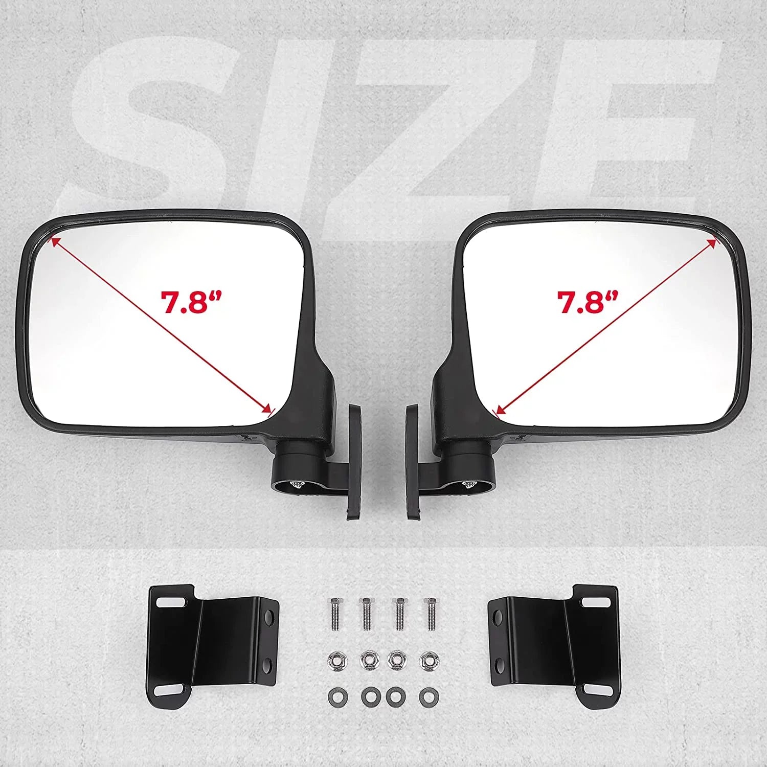 Kemimoto UTV Rear View Mirror Side Mirrors Suitable with 2015-2022 Polaris Ranger 500 570 900