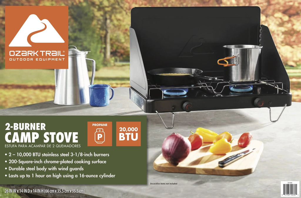 Ozark Trail 2 Burner Propane Camping Stove