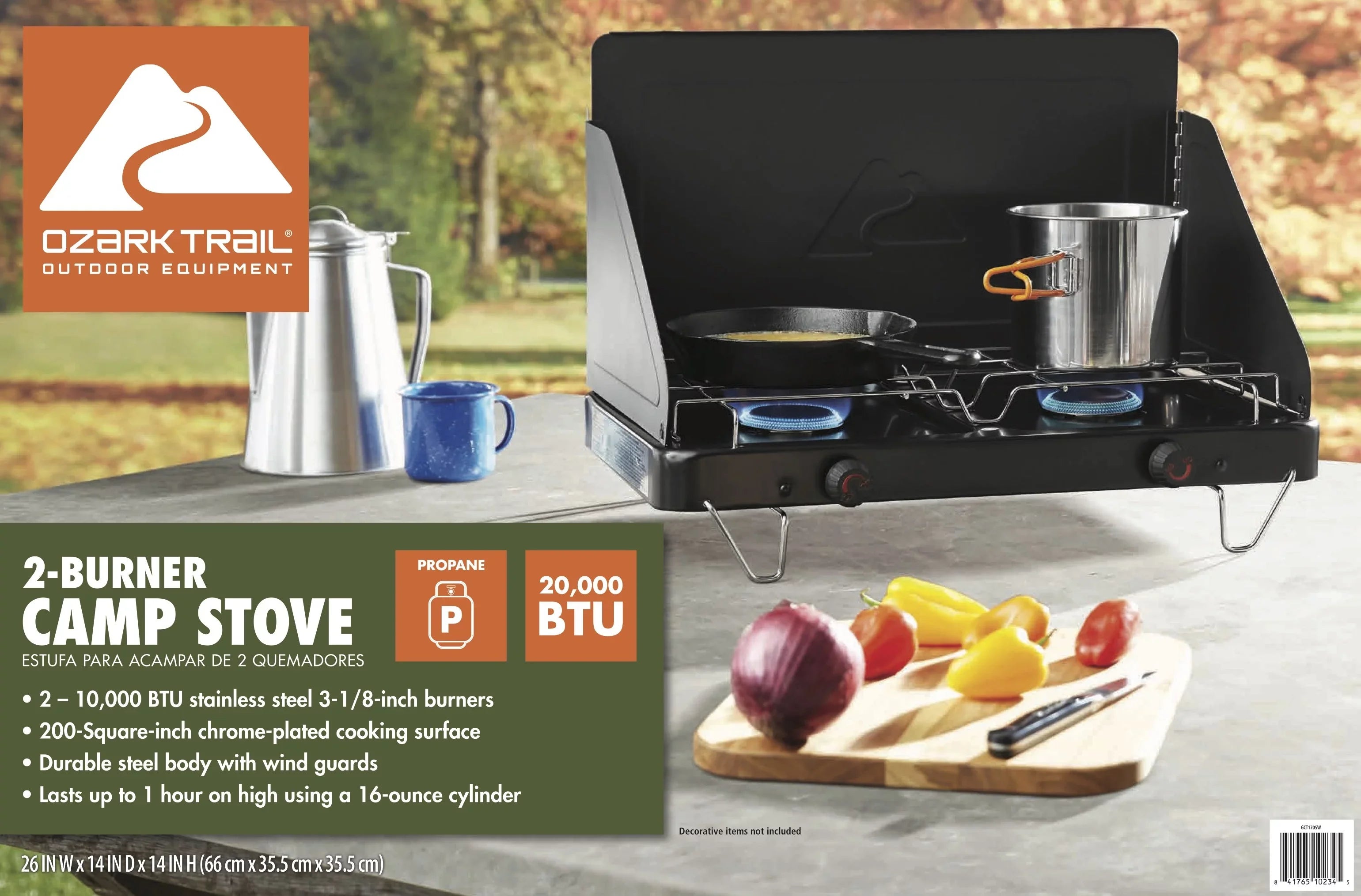 Ozark Trail 2 Burner Propane Camping Stove