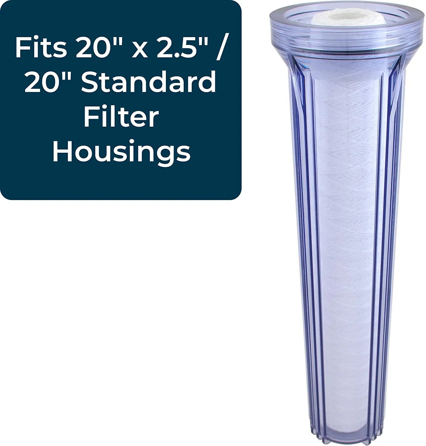 SpiroPure SP-CW100-20 20x2.5 100 Micron String-Wound Polypropylene Sediment Water Filter Cartridge SWC-25-20100 (Case of 20)