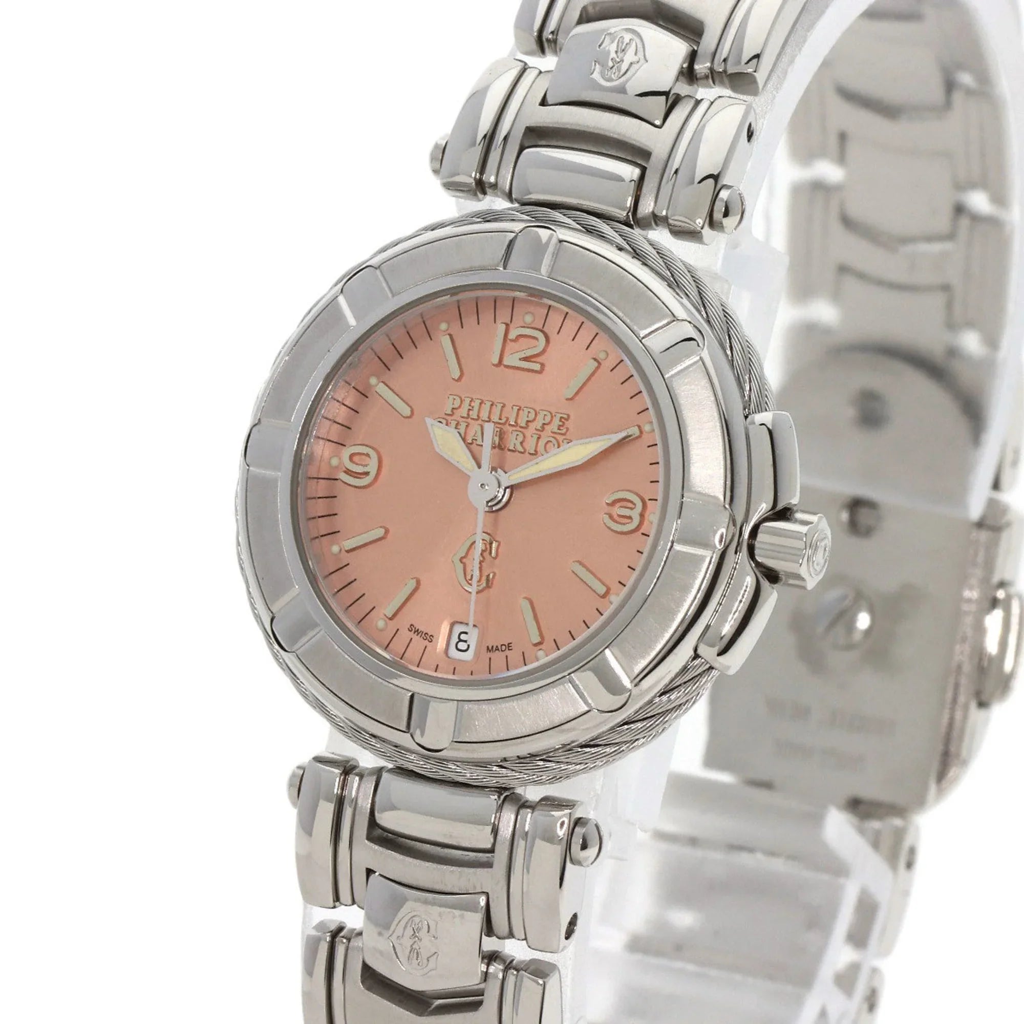 Pre-Owned Philippe Charriol 53.97.2617 Celtic Watch Stainless Steel/SS Ladies PHILIPPE CHARRIOL (Good)