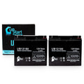2x Pack - Suitable General Power GPS3K12061 Battery - Replacement UB12180 Universal Sealed Lead Acid Battery (12V, 18Ah, 18000mAh, T4 Terminal, AGM, SLA)