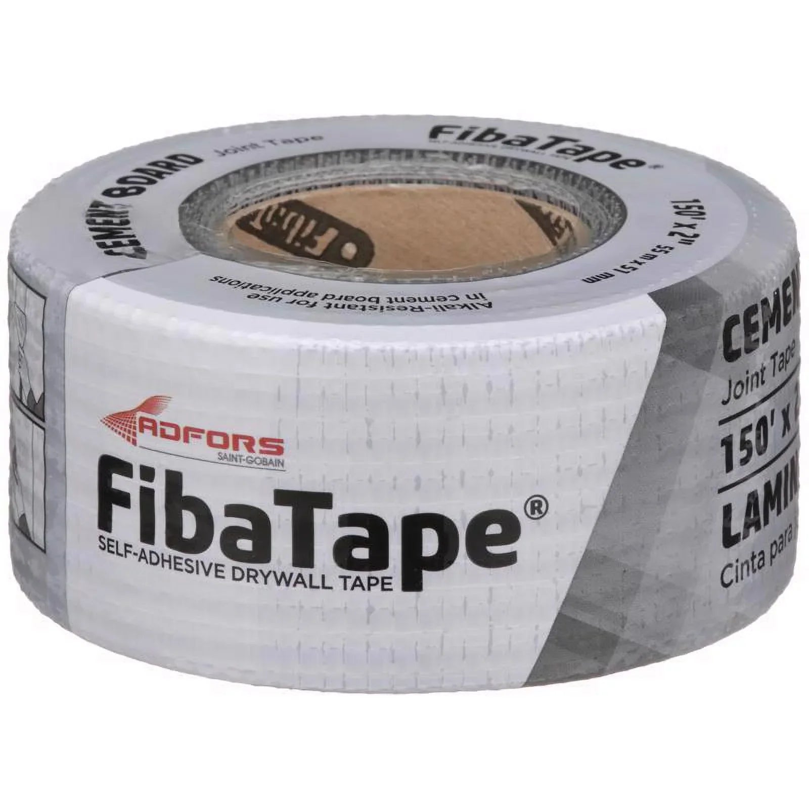 1 Pc, Saint-Gobain Adfors Fibatape Strong 150 Ft. L X 2 In. W Fiberglass Mesh Gray Self Adhesive