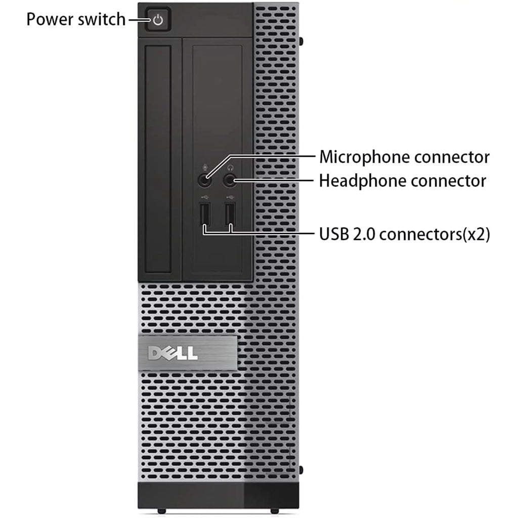 Dell OptiPlex 9010 Desktop Computer PC, 3.20 GHz Intel i5 Quad Core Gen 3, 16GB DDR3 RAM, 512SSD SATA Hard Drive, Windows 11 Professional 64bit (Monitor Not Included) - Used