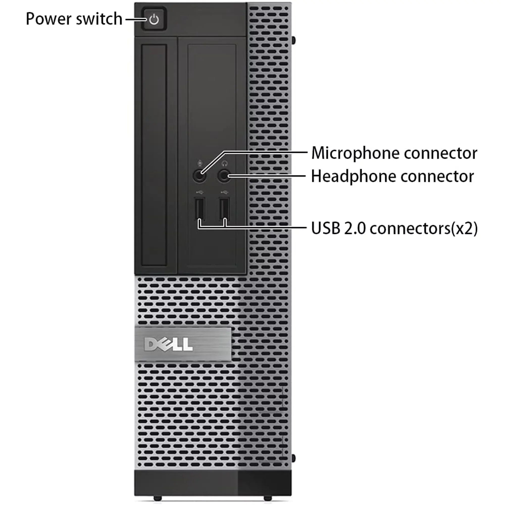 Dell OptiPlex 9010 Desktop Computer PC, 3.20 GHz Intel i5 Quad Core Gen 3, 16GB DDR3 RAM, 512SSD SATA Hard Drive, Windows 11 Professional 64bit (Monitor Not Included) - Used