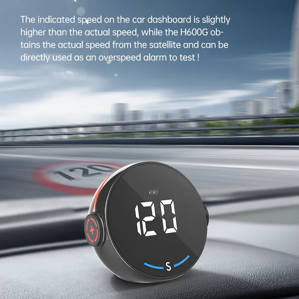 Digital Car GPS Speedometer H600G - Accurate Speed and Altitude Meter with Head-Up Display - Enhance Your Driving Experience with Global Positioning System