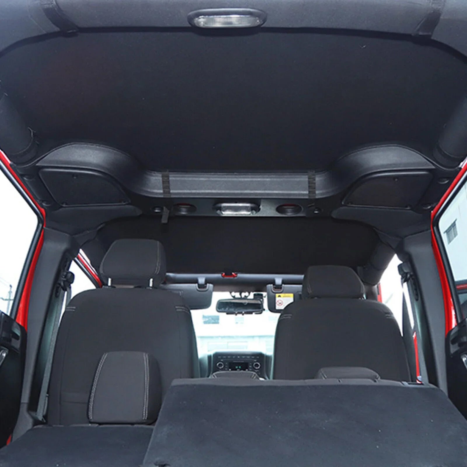 Soft Top Bikini Top Protection for Jeep Wrangler JK 2007-2017 2-Door Extended PU Leather Anti-UV Top Roof Black
