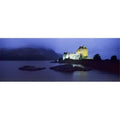 Castle lit up at dusk Eilean Donan Castle Loch Duich Dornie Highlands Region Scotland Poster Print by - 36 x 12