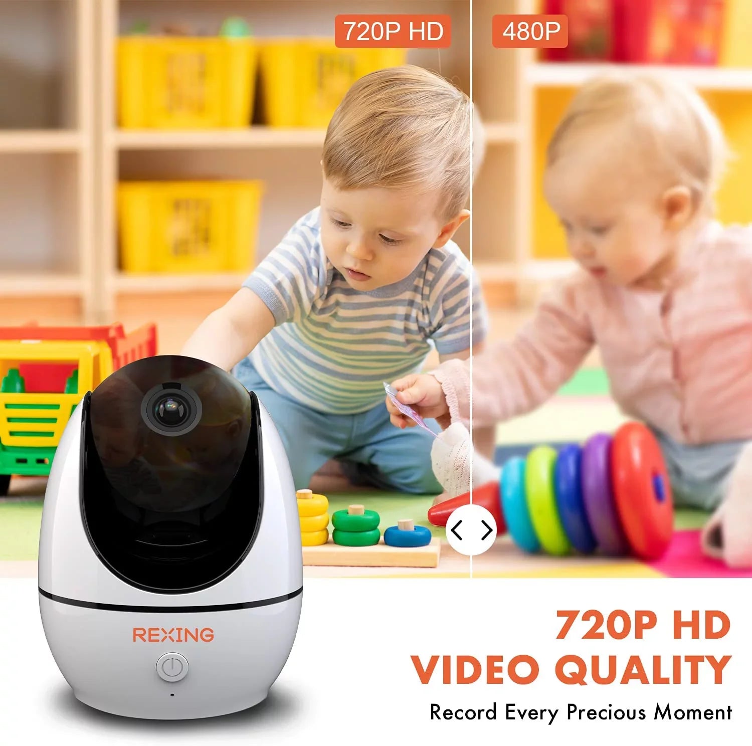 Rexing BM1 Baby Monitor w/ Recording Capabilities 4.5" IPS Display