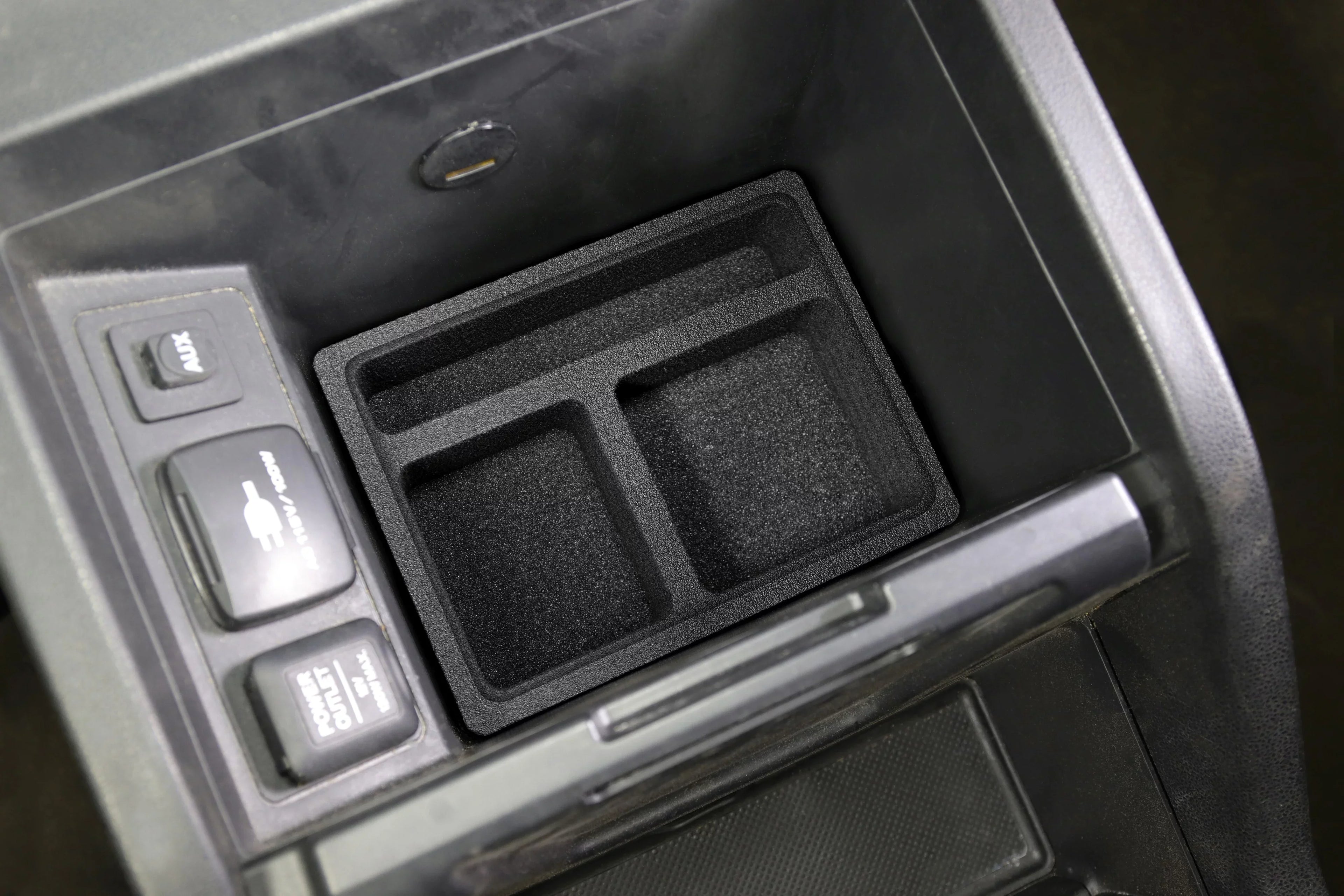 Red Hound Auto Center Console Organizer Vehicle Insert Secret Compartment Tray Fitting with Honda Pilot 2009 2010 2011 Black Anti-Rattle