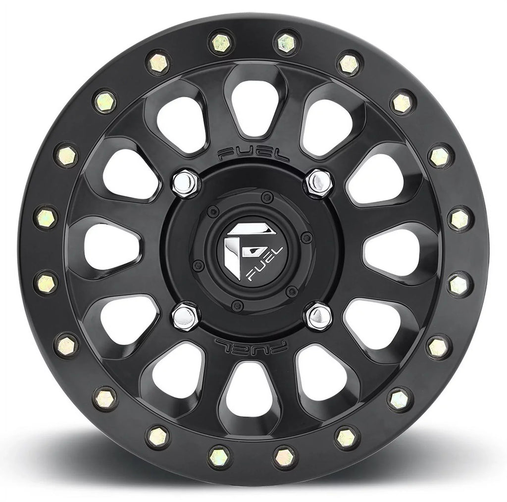 Fuel Vector Beadlock 14" Wheels Bk 32" Warrior XT Tires Sportsman RZR Ranger
