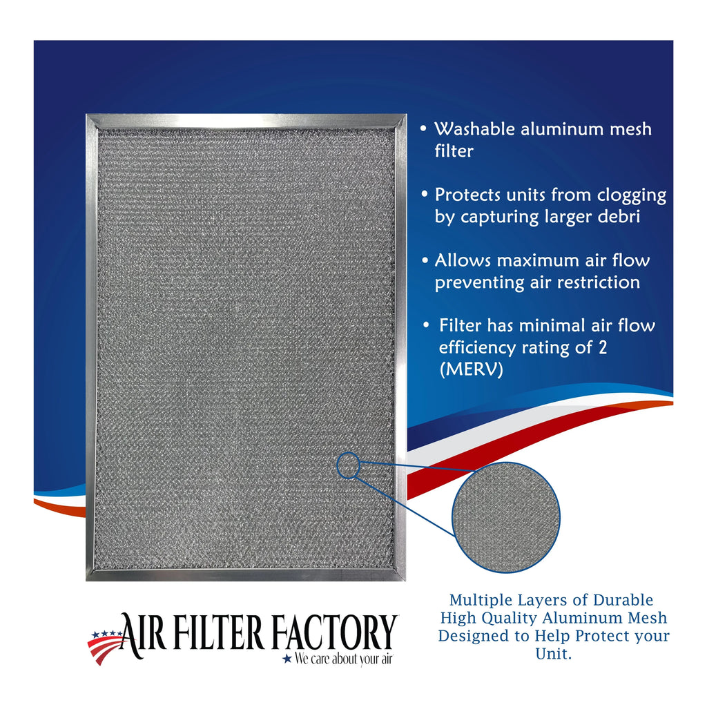 2-Pack 123324‐004, 123324004, TRN123324004 Matching with Trion Aluminum Furnace HVAC Pre/Post Filters By Air Filter Factory
