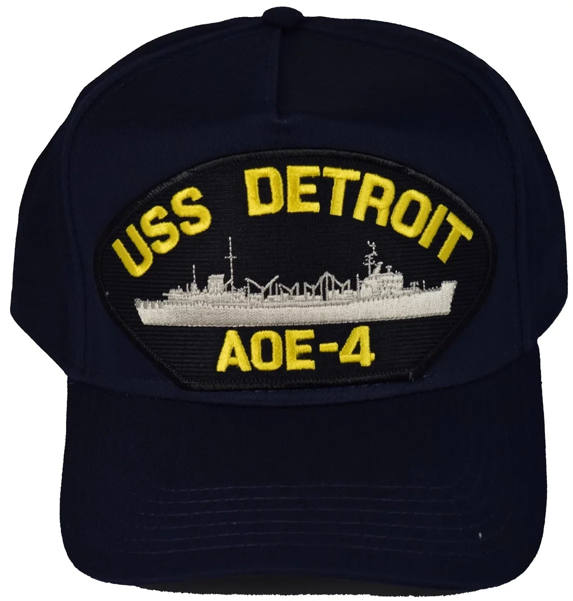 USS DETROIT AOE-4 SHIP HAT - VY BLUE - Veteran Owned Business