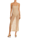 Missoni Mare Women's Crochet Maxi Dress Swim Coating (48, White/Gold)