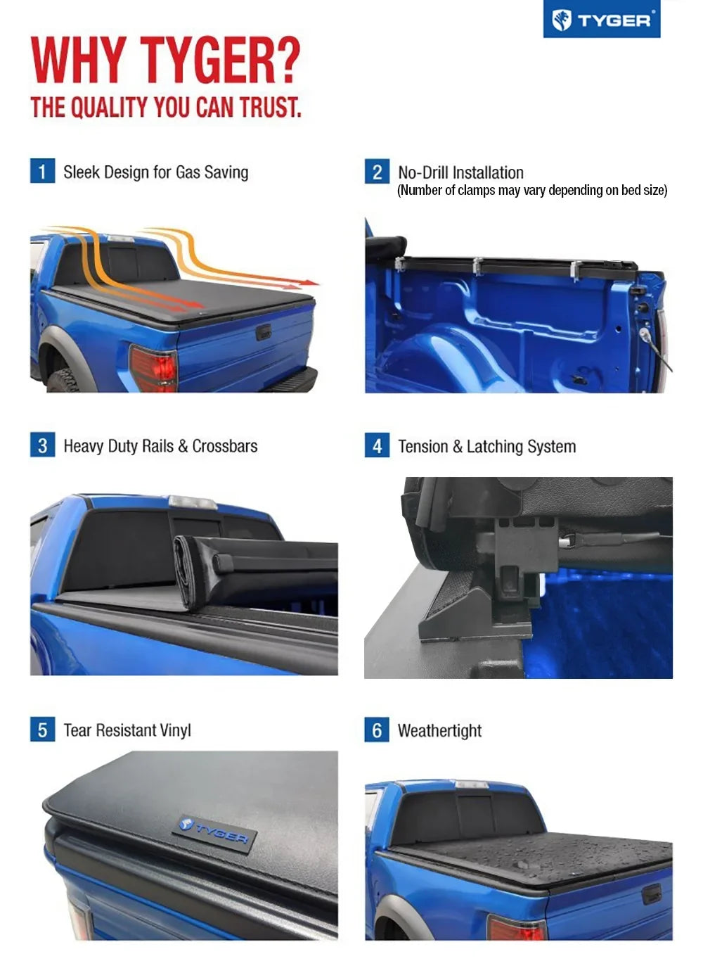 Tyger Auto T1 Soft Roll-up Truck Bed Tonneau Wrap Fitting with 2022-2023 Nissan Frontier | 5' Bed | TG-BC1N9057 | Vinyl
