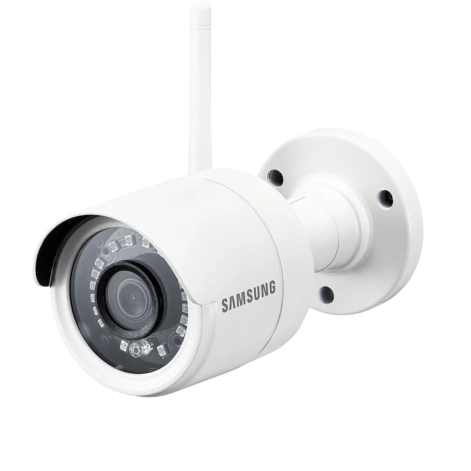 Samsung Wisenet SNK-B73040BW 4 Channel 1080p Full HD NVR Video Security System with 1TB Hard Drive and 4 1080p Wireless Climate Impervious Bullet Cameras