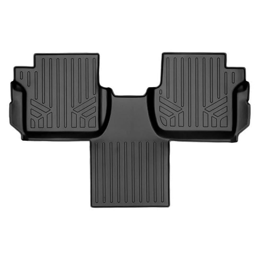 Smartliner Custom Fit 2nd Row Floor Mats Liner - 2nd Row Bucket Seats with Carpet Flooring for 2014-2021 Transit Connect, Black