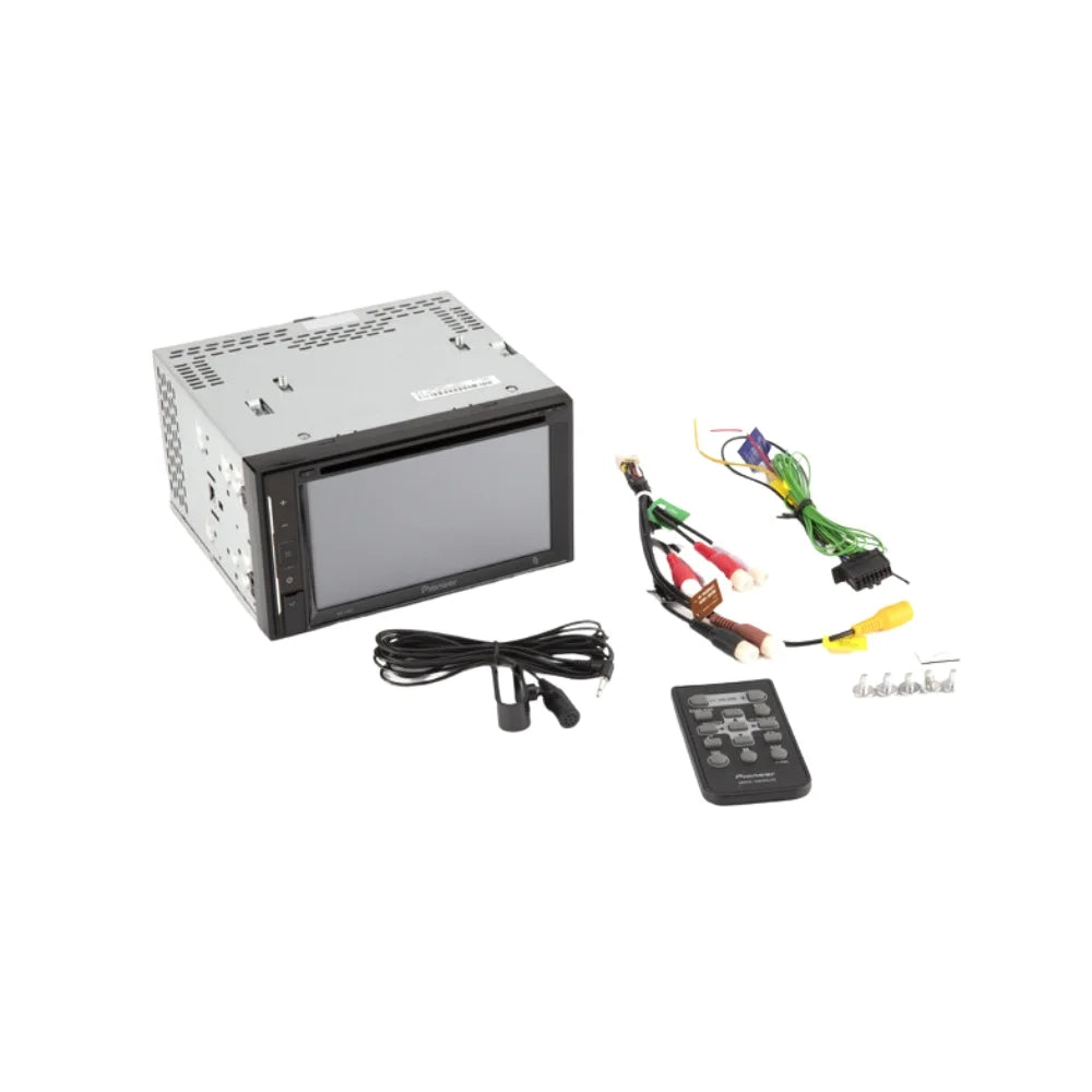 KIT2609 Bundle with Pioneer Multimedia DVD Car Stereo and Installation Kit - for 2013-2015 Nissan Titan w/Oversized Radio / Bluetooth Touchscreen, Backup Camera, 2 Din Dash Kit