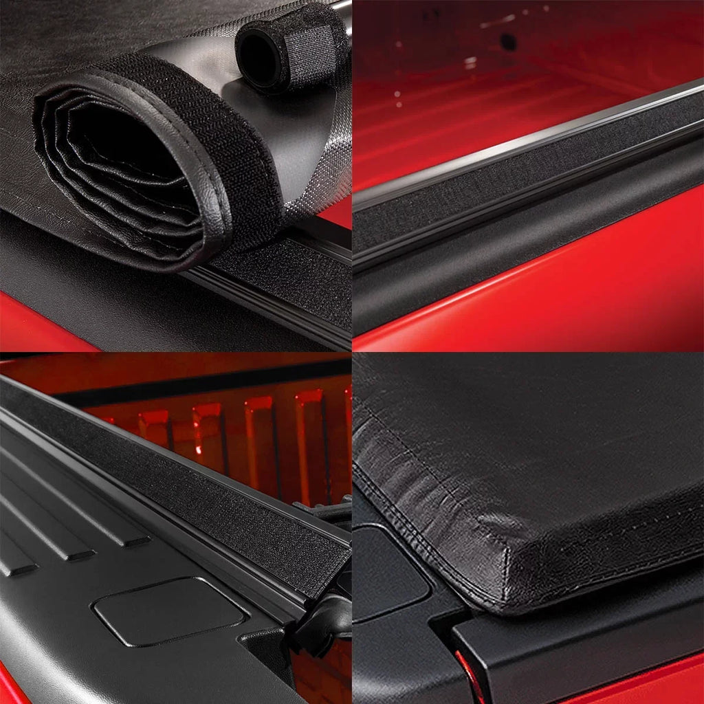 Auto Drive WMT-RU-56001 Soft Roll up Truck Bed Tonneau Coating Fits 2022-23 Toyota Tundra (Excl. Trail Edition) 5'6" Bed (66.7")