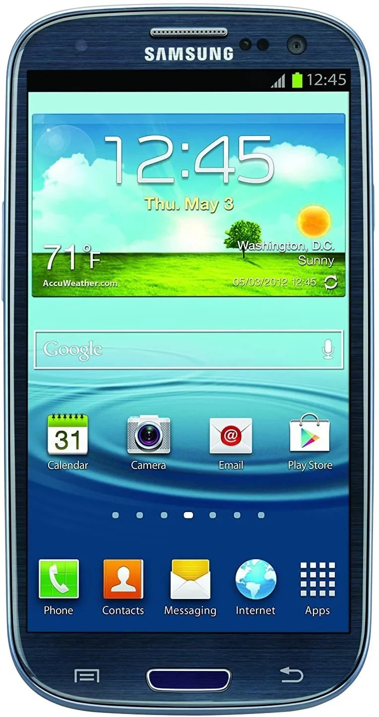 Pre-Owned Samsung Galaxy S3 4.8" Screen 16GB, 8MP Camera Smartphone AT&T - Pebble Blue SGH-I747MBBATT (Refurbished: Good)