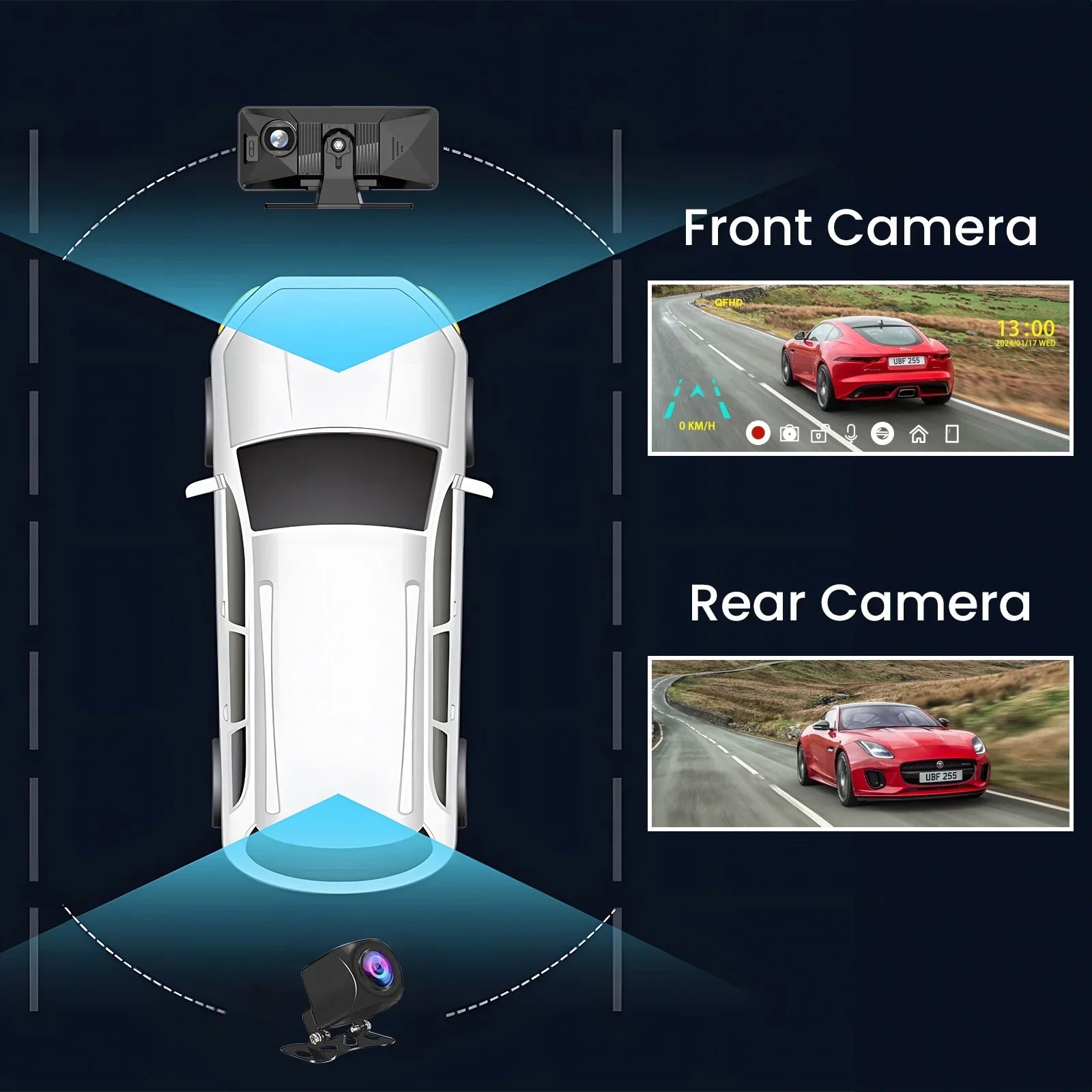 NEXPOW Carplay Touchscreen with 4K Dash Cam, Portable Apple Carplay & Android Auto Car Stereo, Car Audio Receivers with 1080p Backup Camera, GPS Navigation, Bluetooth (6.9inches)
