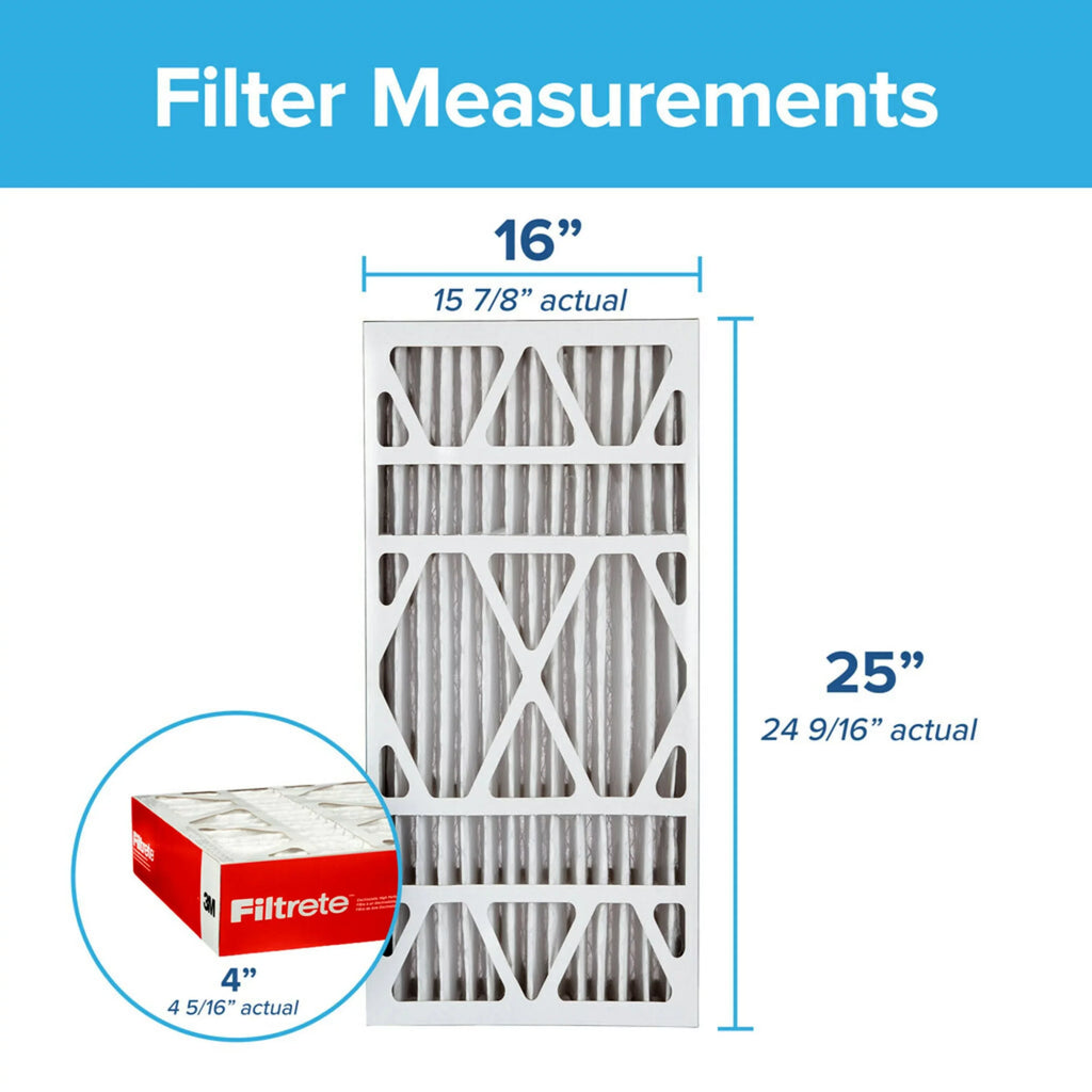 Filtrete 16x25x4 Air Filter, MPR 1000 MERV 11, Allergen Defense, 2 Filters